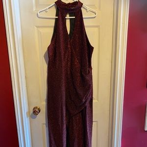 Fabulous floor length sparkly red gown